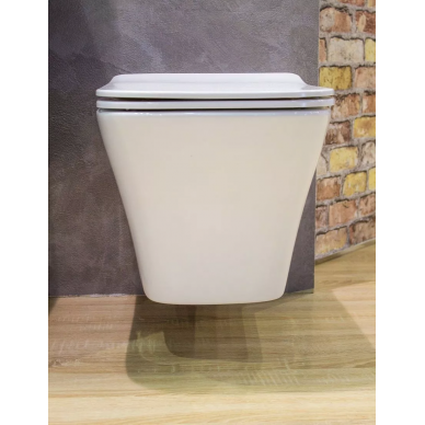 Чаша подвесного унитаза Art&Max Platino (AM9321CHR) безободковый 8
