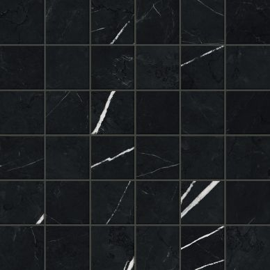 610110001071 Forte dei Marmi Elegant Black Mosaic 30x30 0