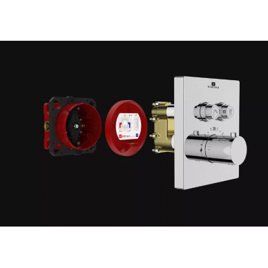 Душевая система Vincea Inspire (VSFW-3I21T1RCH) встраиваемая термостатическая, двухрежимная, хром 9