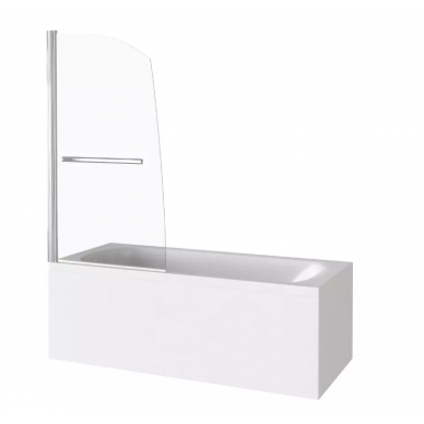 Шторка для ванной Good Door Screen R-HT-80-C-CH (80x140) профиль хром/прозрачное стекло 1