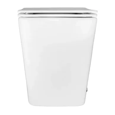 Унитаз импульсный Azario 360х590х440 напольный, квадратный, быстросъемное сиденье микролифт AZ101 3