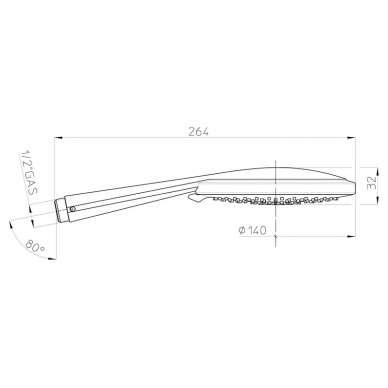Ручной душ Bossini Mixa (B00168.030) (3 режима) хром 5