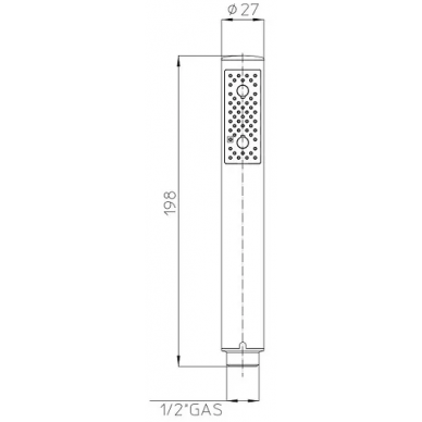 Душевой гарнитур Bossini Zen (C12002C.073) черный матовый 1
