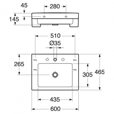 Раковина Gustavsberg ARTic (GB1146000101) (60 см) 1