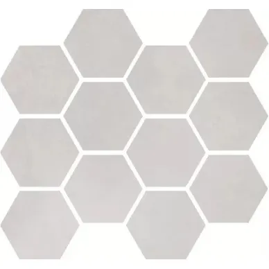744797 Visions White Mosaico Esagone Soft 30x34.5 0