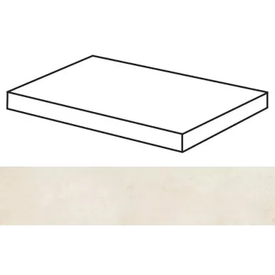 Evolution White Striato Peldano Solid Ang 29.75x59.55 0