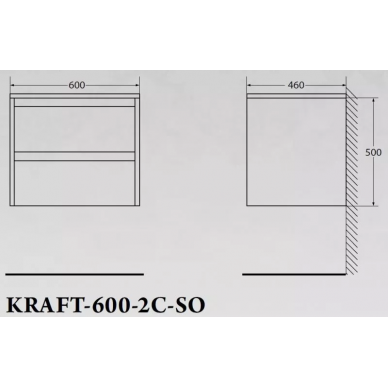 Тумба под раковину BelBagno Kraft (KRAFT-600-2C-SO-PP) Pino Pasadena 7