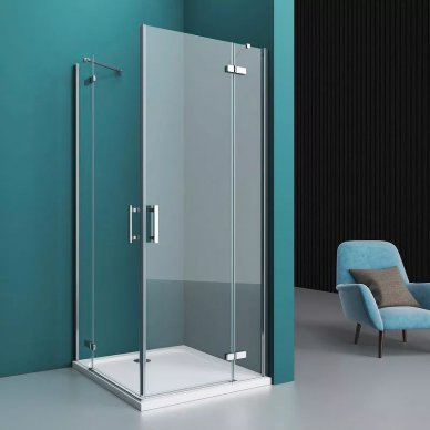 Душевой уголок BelBagno Kraft (KRAFT-AH-22-120/100-C-Cr-R) 120х100 см, профиль хром/стекло прозрачное 5