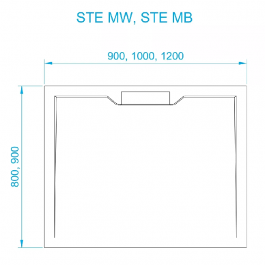Поддон для душа RGW Stone Tray STE MW (52342912-15) белый мрамор 1