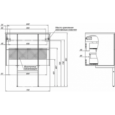 Тумба для ванной Allen Brau Reality 70 (1.32004.PWM) папирус матовый 9