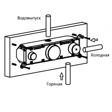 Душевая система Vincea (VSFW-422T2MB) встраиваемая термостатическая, двухрежимная, чёрный матовый 11