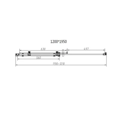 Душевой уголок Vincea Como-N (VSR-4CN8012CLB) 120х80х195 см, профиль черный/стекло прозрачное 5