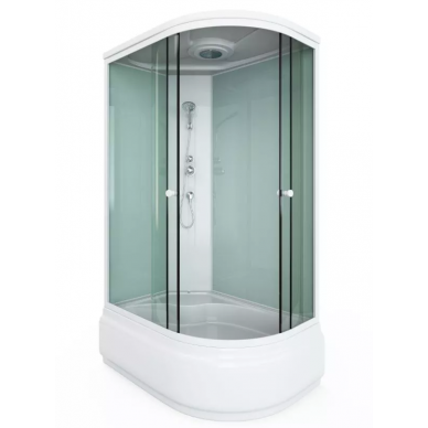 Душевая кабина Arcus Style (S-09 L) (120x80х215) (левая) профиль белый/матовое фактурное стекло 0