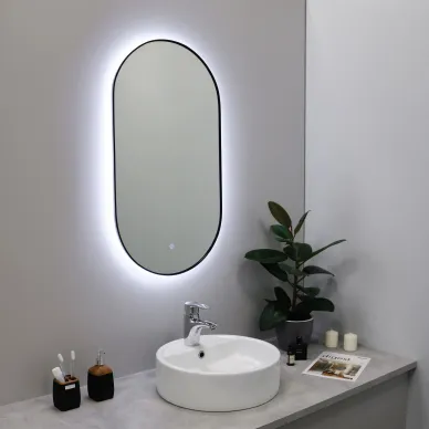 Зеркало FIXSEN (FX-3080B) с подсветкой LED 40х80 см, черное 5