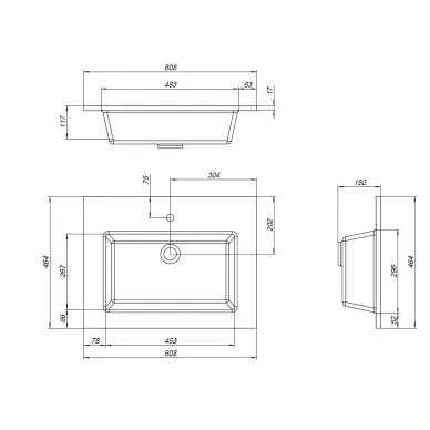 Раковина Aquanet Текла 328984 60 см 1