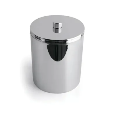 Bertocci Officina 01 Ведро мусорное с крышкой d20xh25см, цвет: хром 127 7525 0000 0