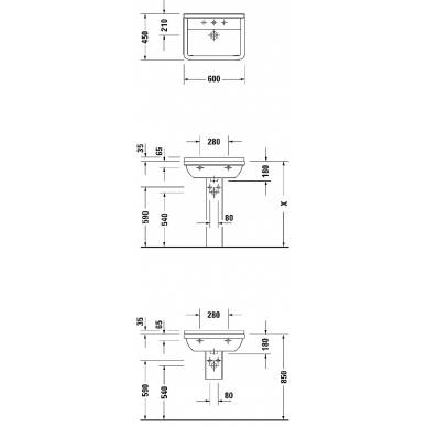 Раковина Duravit Starck 3 (030060) (60 см) 1
