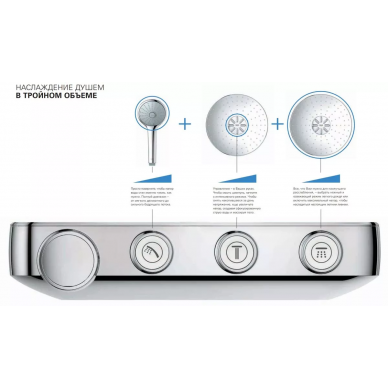 Душевая система Grohe Euphoria SmartControl System 310 Duo (26507LS0) белая луна 6