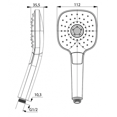 Ручной душ Iddis Sena (SEN3F00i18) 1