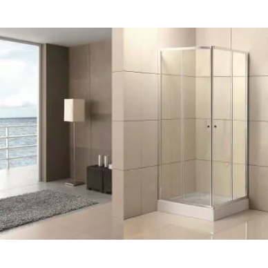 Душевой уголок BelBagno Uno AH2 (UNO-AH-2-90/70-P-Cr) (90x70 см) рифленое стекло 0