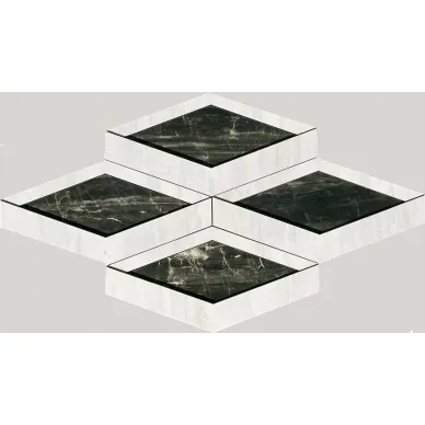 Nanoessence Black Lappato Mosaico Brick 18.44x58 0