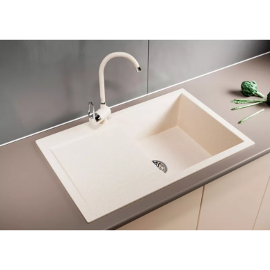 Мойка кухонная Mixline ML-GM31	(537710)	бежевый 2