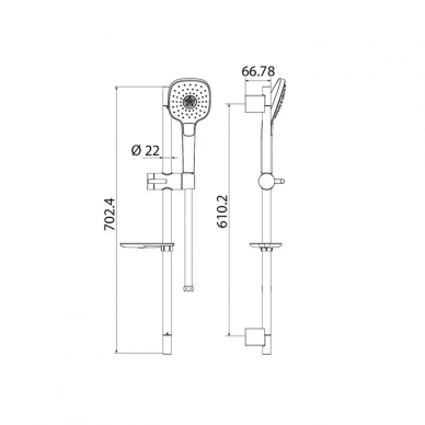 Душевой гарнитур Iddis Sena	(SEN3F70i16) 1