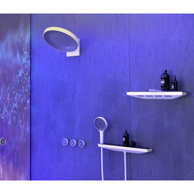 Шланговое подключение Hansgrohe Rainfinity (26843700) с полкой и держателем 6