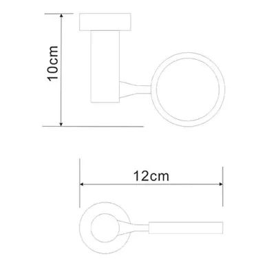 Держатель щетки для унитаза Wasserkraft Donau (K-C178) хром 1