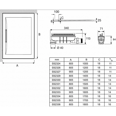 Душевой поддон Jacob Delafon Flight Pure (E62326-00) 120x80 см, белый 6