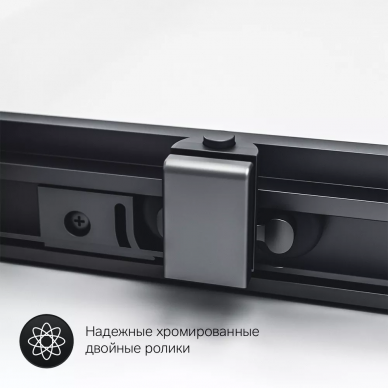 Душевой уголок Am.Pm Gem S (W93G-404-120290-BT) (120х90) (профиль черный матовый, стекло прозрачное) 5