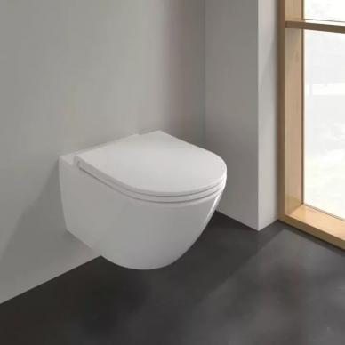 Подвесной унитаз Villeroy & Boch Universo TwistFlush (4670T901) с микролифтом 7