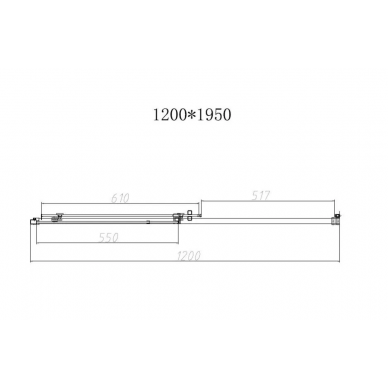 Душевая дверь Vincea Slim-N (VDS-4SN120CL) 120x195 см, профиль хром/стекло прозрачное 3
