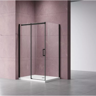 Душевой уголок Vincea Dice (VSR-4D8011CLB) 110x80х200 см, профиль чёрный/стекло прозрачное 0