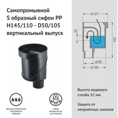 Душевой лоток Berges Simpel 600 (090011) S-сифон вертикальный, матовый хром 5