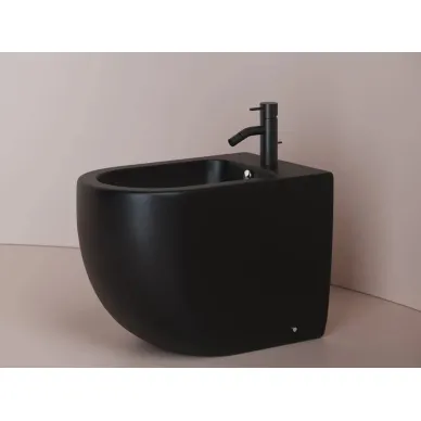 Биде ноольное Ceramicanova Metropol (CN4005MB) чёрное матовое 1