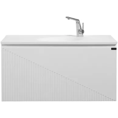 Тумба с раковиной Black & White Universe U918.900-2 (90 см) Glossy White 6