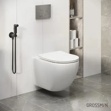 Инсталляция для подвесного унитаза Grossman 900.K31.01.000+клавиша 700.K31.02.110.110+унитаз GR-4411S 13
