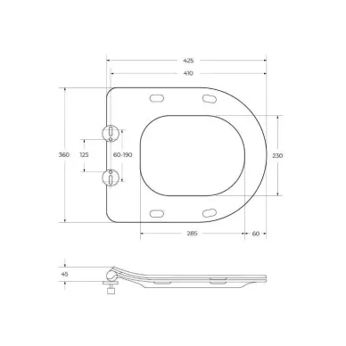 Унитаз подвесной BelBagno Uno BB3105CHR/SC с сиденьем микролифт 6