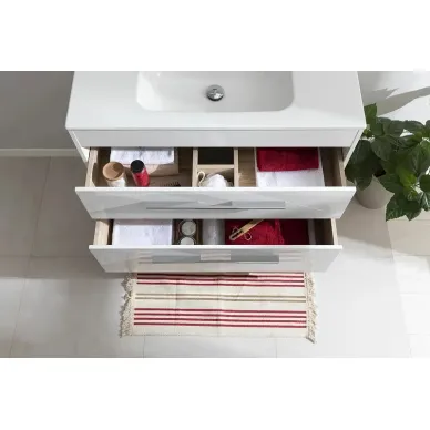 Тумба для ванной Aquanet Августа 277509 100 см Flat, белый глянец 9