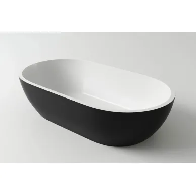 Раковина накладная Holbi Mercury Duo 1.02.009.11.2 64x35 см, белая матовая/снаружи по RAL 0