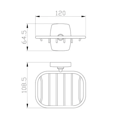 Мыльница Wonzon & Woghand Porto WW-1301A хром 1