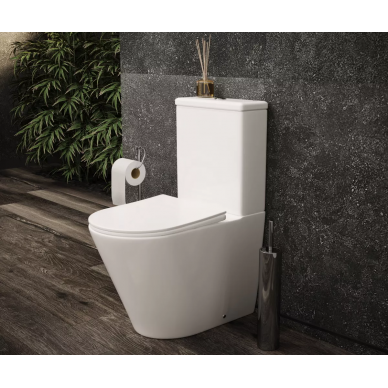 Унитаз напольный Ceramicanova HighLight (CN1802-B) безободковый с сидением микролифт 5