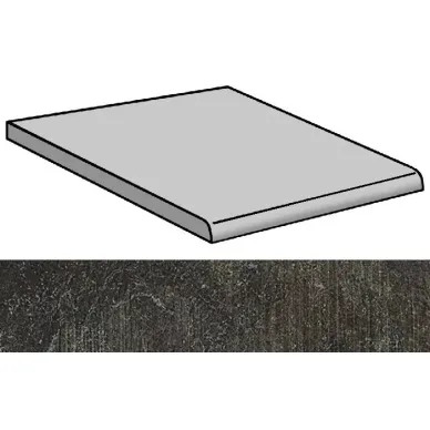 Sybarum 7.0 Black Scavato Peldano-60 59.55x59.55 0