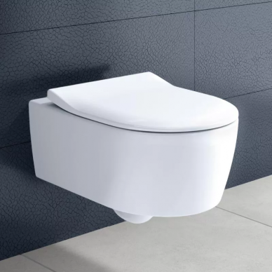 Чаша подвесного унитаза Villeroy & Boch Avento Directflush SlimSeat (5656RSR1) с микролифтом 6