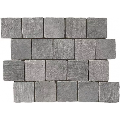 1045901 BIARRITZ MOSAICO SPACCO ARDOISE 30x40 (7,7x7,7) 0