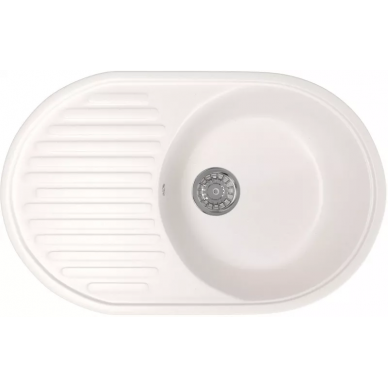 Мойка кухонная Mixline ML-GM16	(525115) белый 0