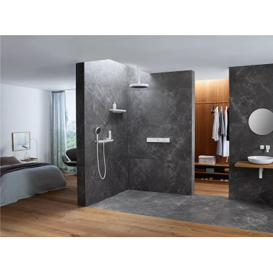 Шланговое подключение Hansgrohe Rainfinity (26858000) с полкой и держателем 6