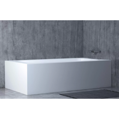 Ванна из литого мрамора Salini Orlando Kit (102115G) (160x70 см) (S-Sense) белая глянцевая 7