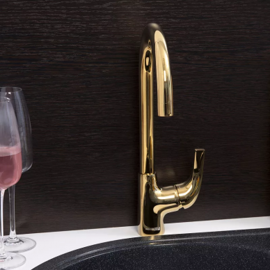 Смеситель для кухни Wasserkraft Sauer (7107) золото 5